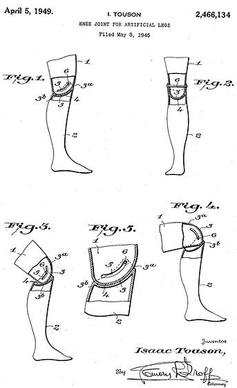 Patentes, en los inicios de la ortoprotésica del aparato locomotor humano en la Argentina.