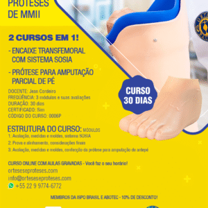 Encaixe Transfemoral sistema SOSIA e Prótese para Amputação Parcial de Pé